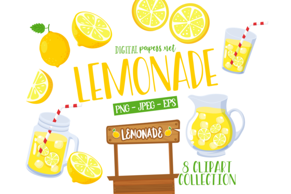 Download Lemonade Clipart Set - Lemonade Collection