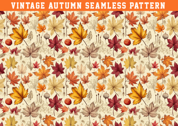 Download Vintage Autumn Pattern - Vintage Collection