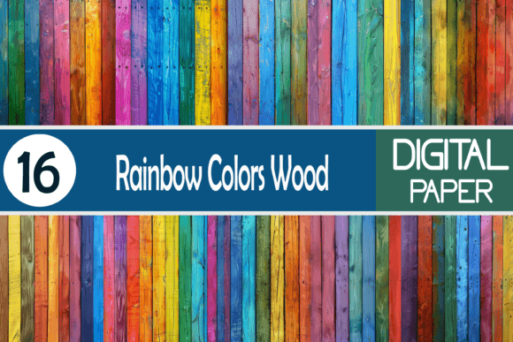 Download Rainbow Colors Wood - Rainbow colors Collection