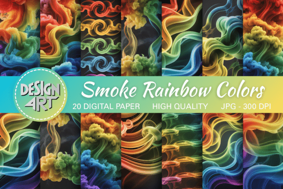 Download Smoke Rainbow Colors Texture Background - Rainbow colors Collection