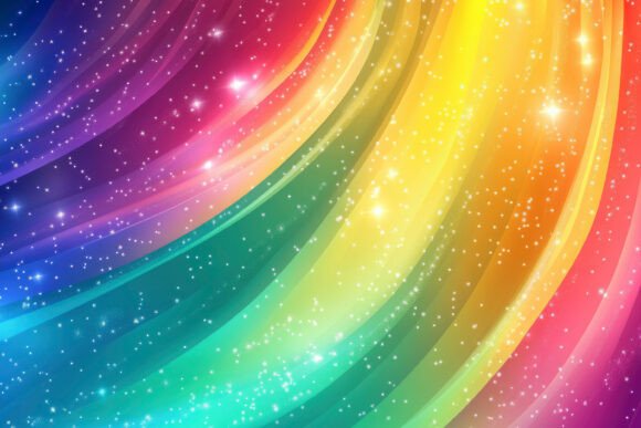 Download Rainbow Colors and Stars Background Wall - Rainbow colors Collection