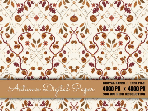 Download Autumn Digital Paper, Fall Pattern - Fall pattern Collection