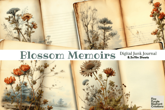 Download Vintage Botany | Junk Journal Pages JPG - Vintage Collection