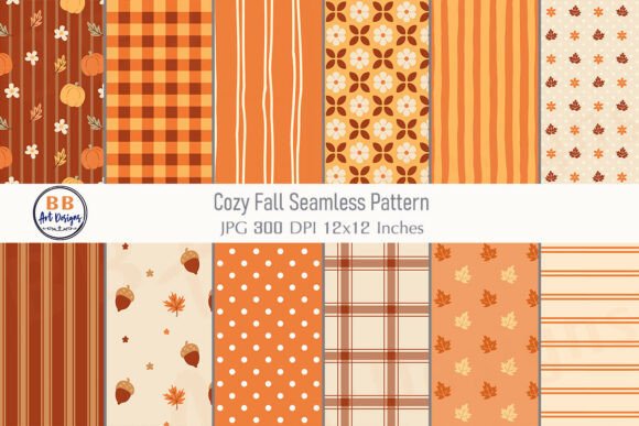 Download Fall Pattern Seamless Cozy Autumn Paper - Fall pattern Collection