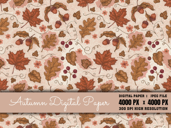 Download Autumn Digital Paper, Fall Pattern - Fall pattern Collection